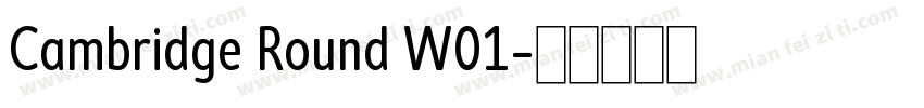 Cambridge Round W01字体转换